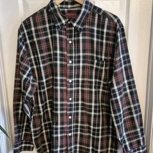 Vintage 90's Hunt Club Men's Plaid Button Up Shirt Size XL Multicolor